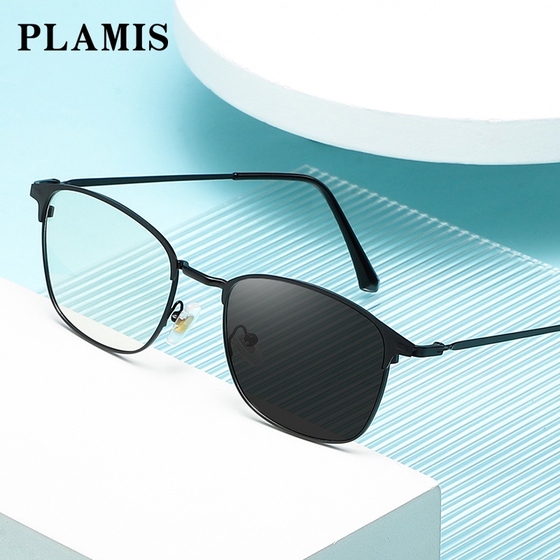 Mắt kính PLAMIS chống bức xạ bằng kim loại chống ánh sáng xanh cho nam nữ