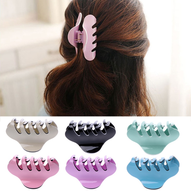 Kẹp Tóc Màu Trơn Dễ Thương Thời Trang Cho Nữ