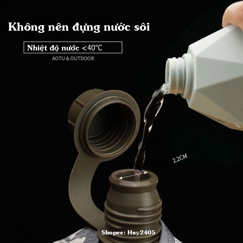 Bình Nước Bi Đông (Bình Tông) Quân Đội Mỹ - Đi Rừng Sinh Tồn, Leo Núi, Đi Phượt Du Lịch