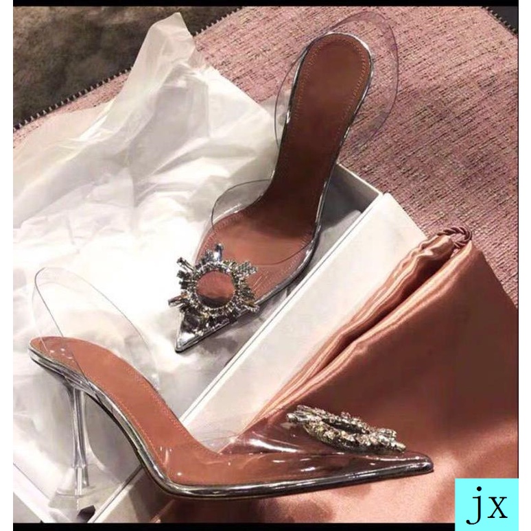 Giày sandal cao gót có cỡ lớn thời trang sành điệu dành cho nữ 4142