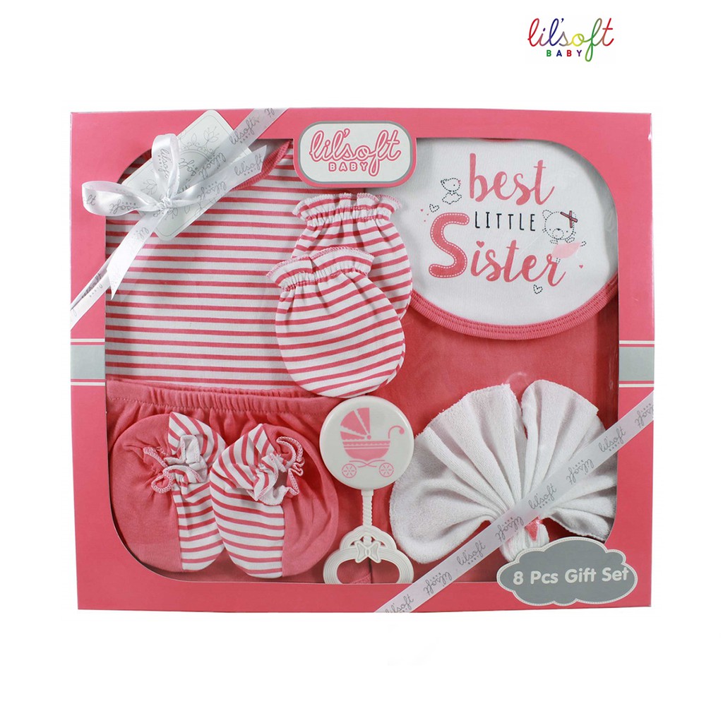 Set quà tặng sơ sinh cao cấp 8 chi tiết - Lovekids