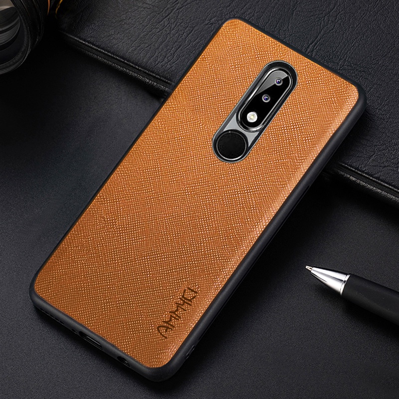 Ốp Điện Thoại Silicone Mềm Họa Tiết Đan Chéo Cho Nokia 3.1 5.1 8.1 Plus Nokia 4.2 X5 X71