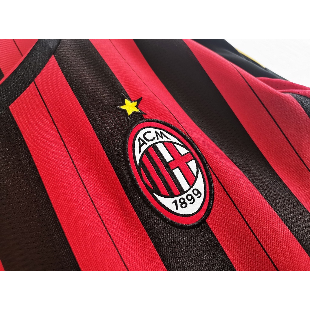 Áo Bóng Đá Dài Tay Đội Tuyển Ac Milan Mùa Giải 13 14 SHort / Milan KAKA Ronaldo