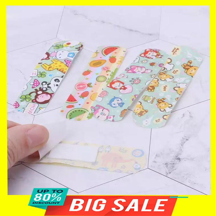 Hộp 120 miếng băng gâu hoạt hình siêu dễ thương