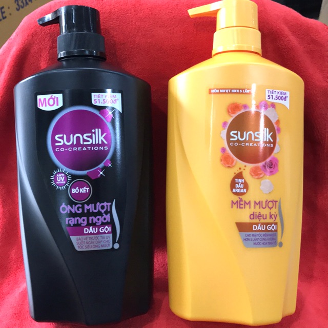 Dầu gội Sunsilk 900g óng mượt rạng ngời  FREESHIP nuôi dưỡng tóc khỏe, suôn mượt  óng ả ,cải thiện khô xơ, tóc hư tổn.