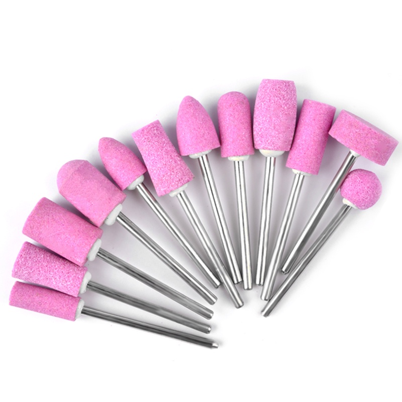 Set 12 Mũi Khoan Móng Tay Bằng Thép Không Gỉ Tiện Dụng