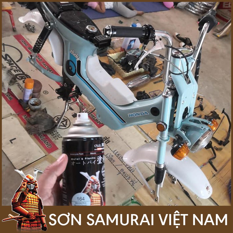 Màu Xanh Son Samurai - Combo Son Xit Samurai Màu Xanh 164