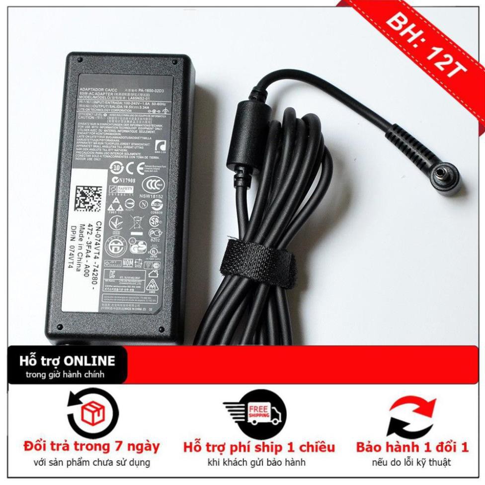 Sạc dành cho Laptop Dell Vostro 5460 5470 5480 5560 chân nhỏ 4.0mm x 1.7mm - Hàng Nhập Khẩu