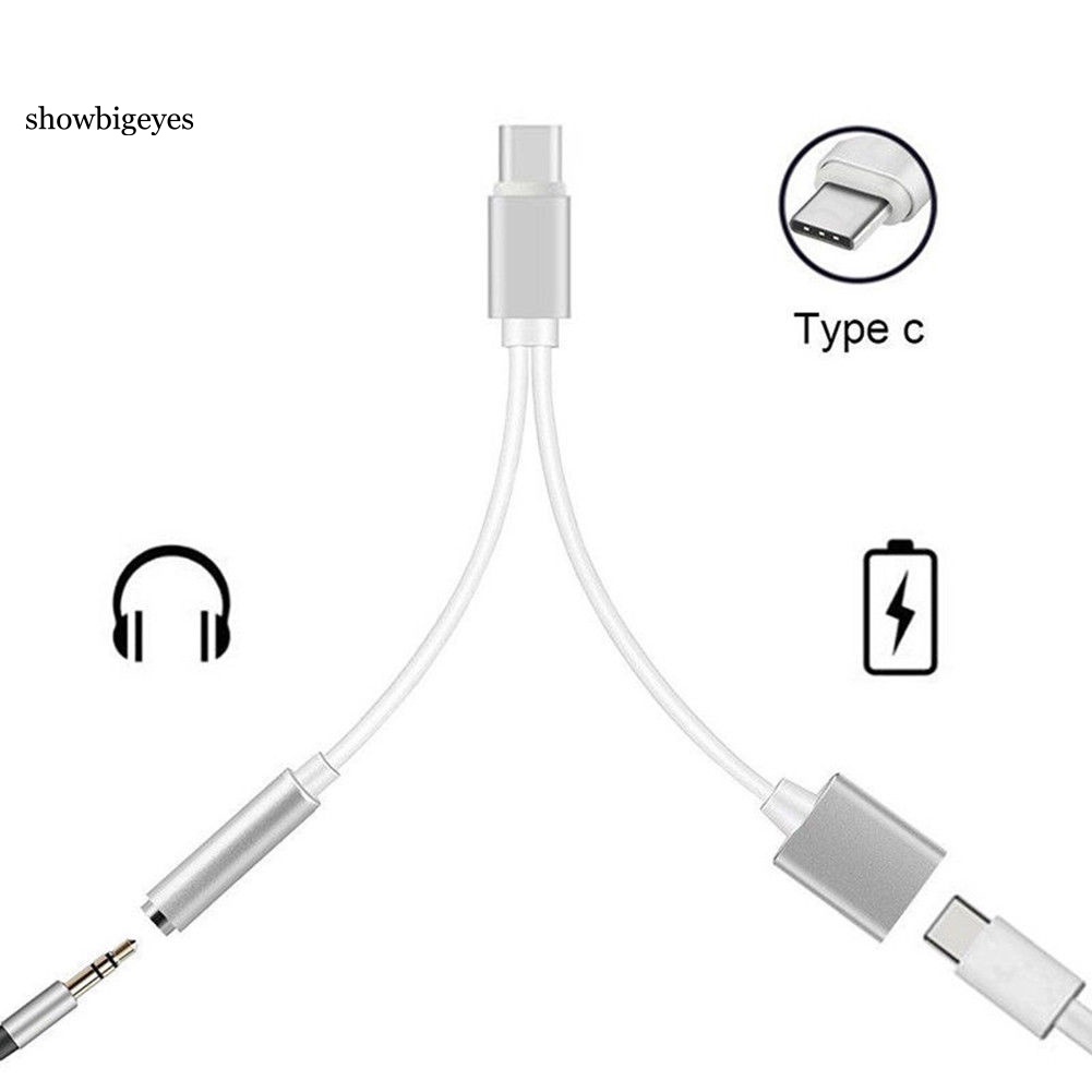 Dây Cáp Chuyển Đổi Âm Thanh Tai Nghe Đầu Cắm Type-C Sang Đầu Cắm 3.5mm
