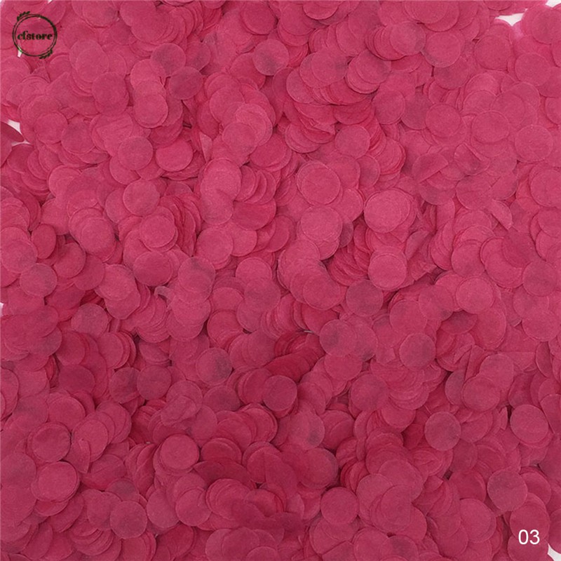 Túi bông giấy 10g kích cỡ 1cm nhiều màu sắc hình tròn trang trí cho lễ tiệc