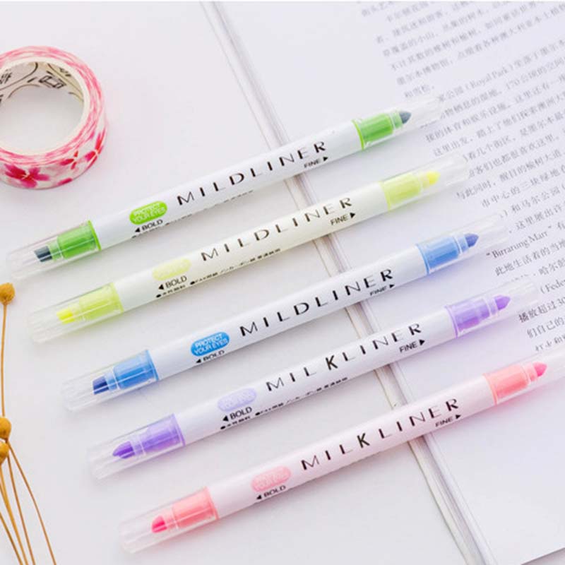 Bút đánh dấu hai đầu nhiều màu tiện dụng dành cho học sinh / nhân viên văn phòng