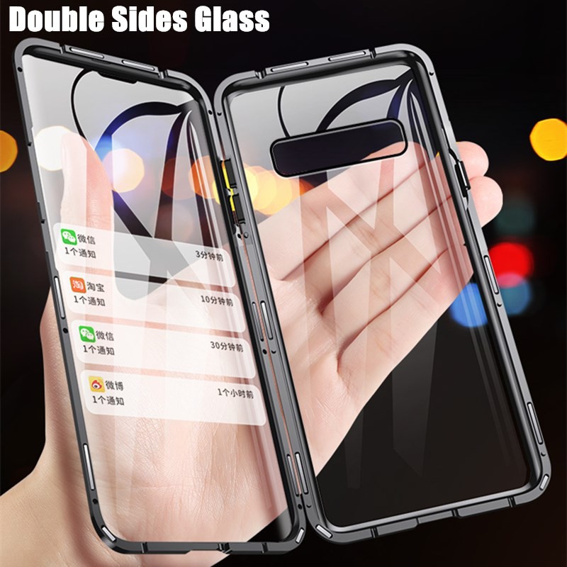 ỐP LƯNG KÍNH 9H LIKGUS Samsung A10 A30 A50 A30S A70 A80 A7 A8 A9 M30S 2018 360 ĐỘ HÍT NAM CHÂM MAGNETIC ADSORPTION CASE | BigBuy360 - bigbuy360.vn