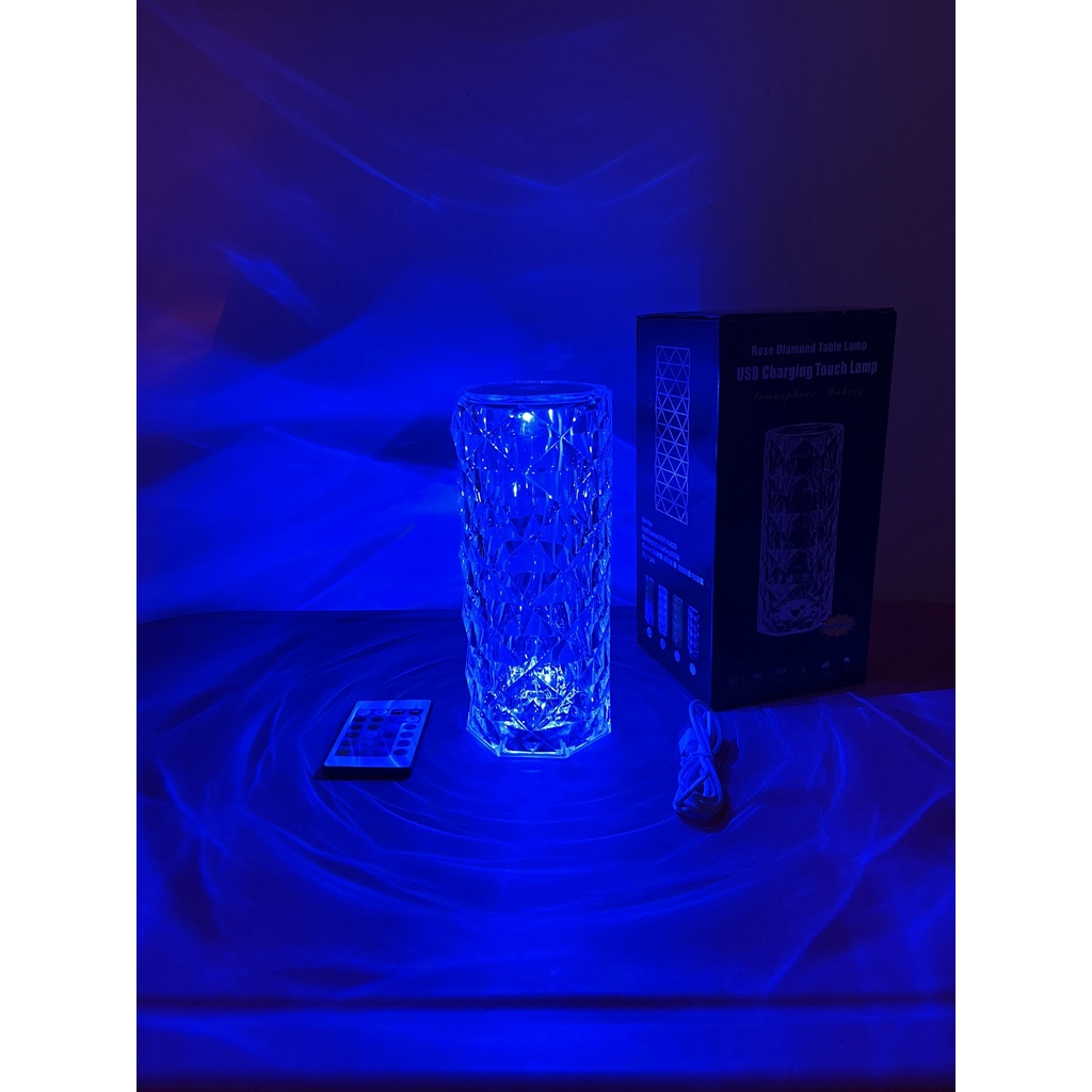 Đèn Pha Lê Cảm Biến Trang Trí Phòng Khách, Phòng Ngủ, Phòng Game Tặng Kèm Bộ Điều Khiển RGB