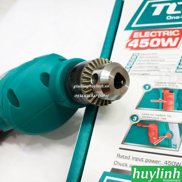 Máy khoan điện cầm tay Total TD4506E - 450W