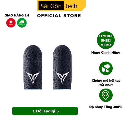 Bao tay chơi game Memo Shezi Flydigi sợi bạc băng lụa, Găng tay chơi game ff chống mồ hôi ngón tay màu xanh đỏ hồng