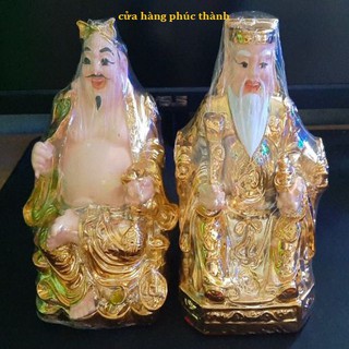 Thần tài ông địa ngồi xi da ( nhựa )