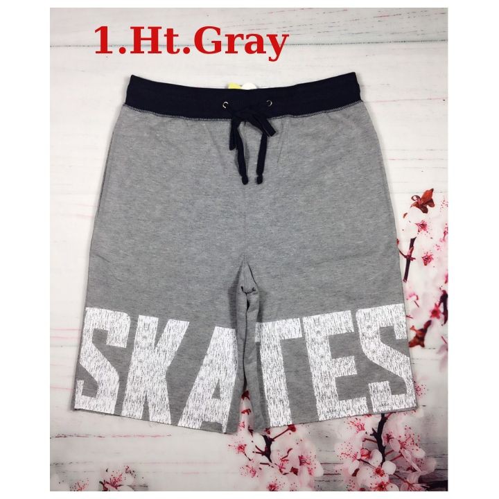 Quần short cotton cho bé trai từ 25- 44kg- Skates - Chill Thun cotton thoáng khí suốt ngày dài- Tomchuakids