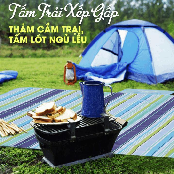 Tấm trải xếp gấp tiện lợi đi du lịch dã ngoại , cắm trại , đi phượt... Home and Garden