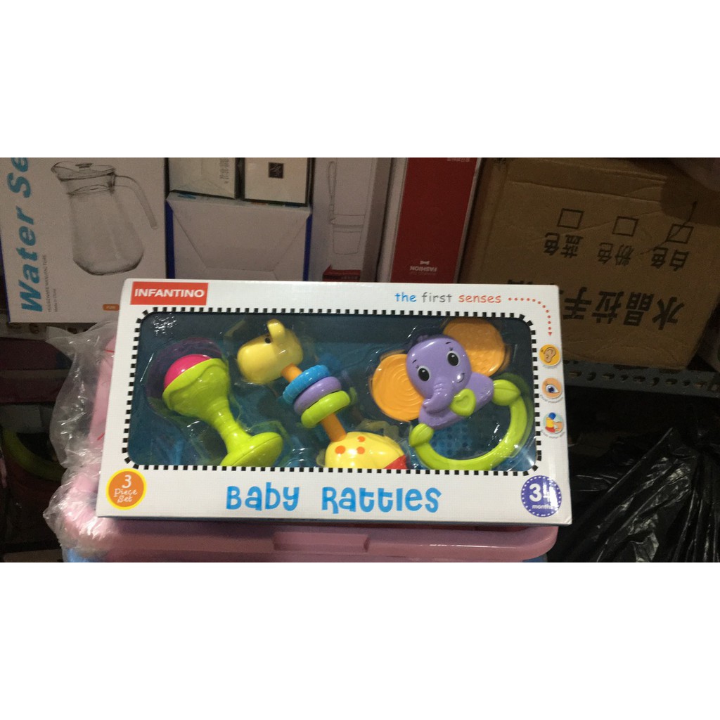 Bộ 3 xúc xắc hàng hiệu Infantino