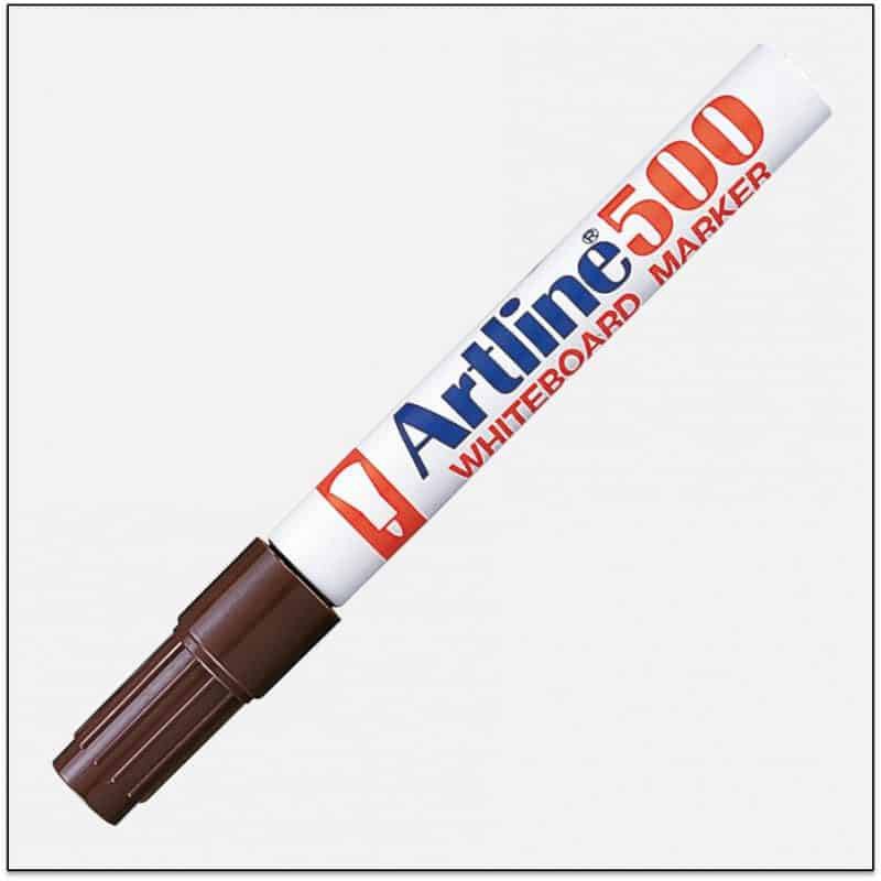 Bút lông viết bảng mực đậm Artline EK-500 - Màu nâu (Brown)