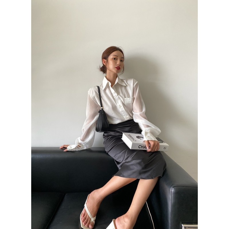 Áo sơ mi túi vuông - ELISE