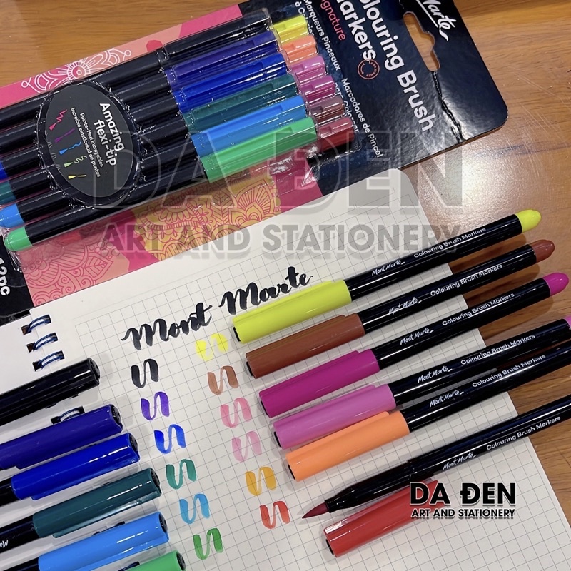 Bộ 12 Bút Mont Marte Coloring Brush Pen