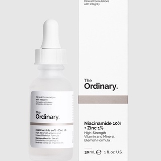 [Giá hỗ trợ Covid]Tinh chất The Ordinary Niacinamide 10% + Zinc 1% 30ml