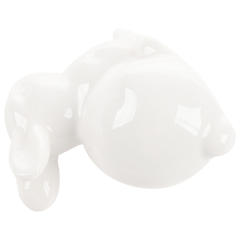 Dễ thương Mini Trắng Gốm Thỏ Đồ trang trí nội thất Đồ trang sức Phong cảnh nhỏ Thủ công Đồ trang sức Sứ trắng Trung bình