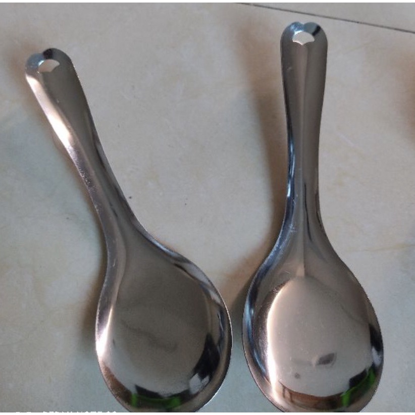 Muôi múc cơm canh inox dày dặn (Muôi đá)