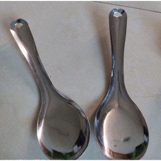 Muôi múc cơm canh inox dày dặn