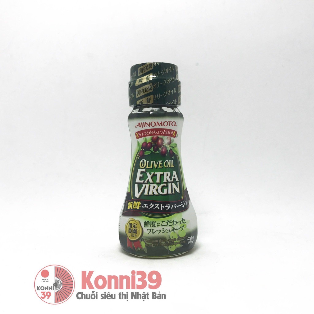 Dầu Olive Ajinomoto Extra Virgin của Nhật có thể nêm vào thức ăn dặm cho bé ( chai 70gr) - Hàng Nội Địa Nhật