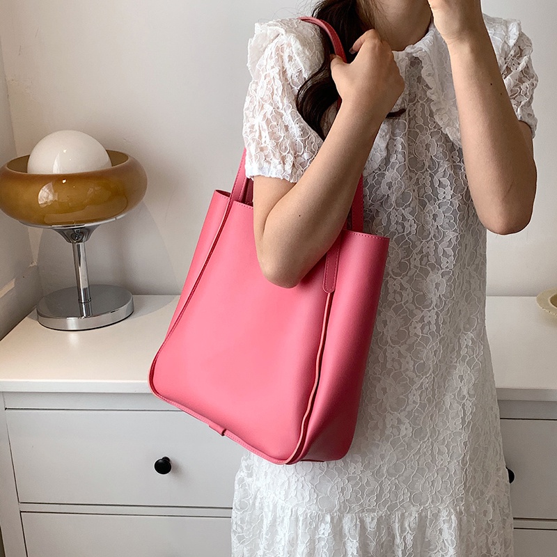 Túi Đeo Vai Cỡ Lớn Thiết Kế Đơn Giản Dễ Phối Đồ Thời Trang Cho Nữ