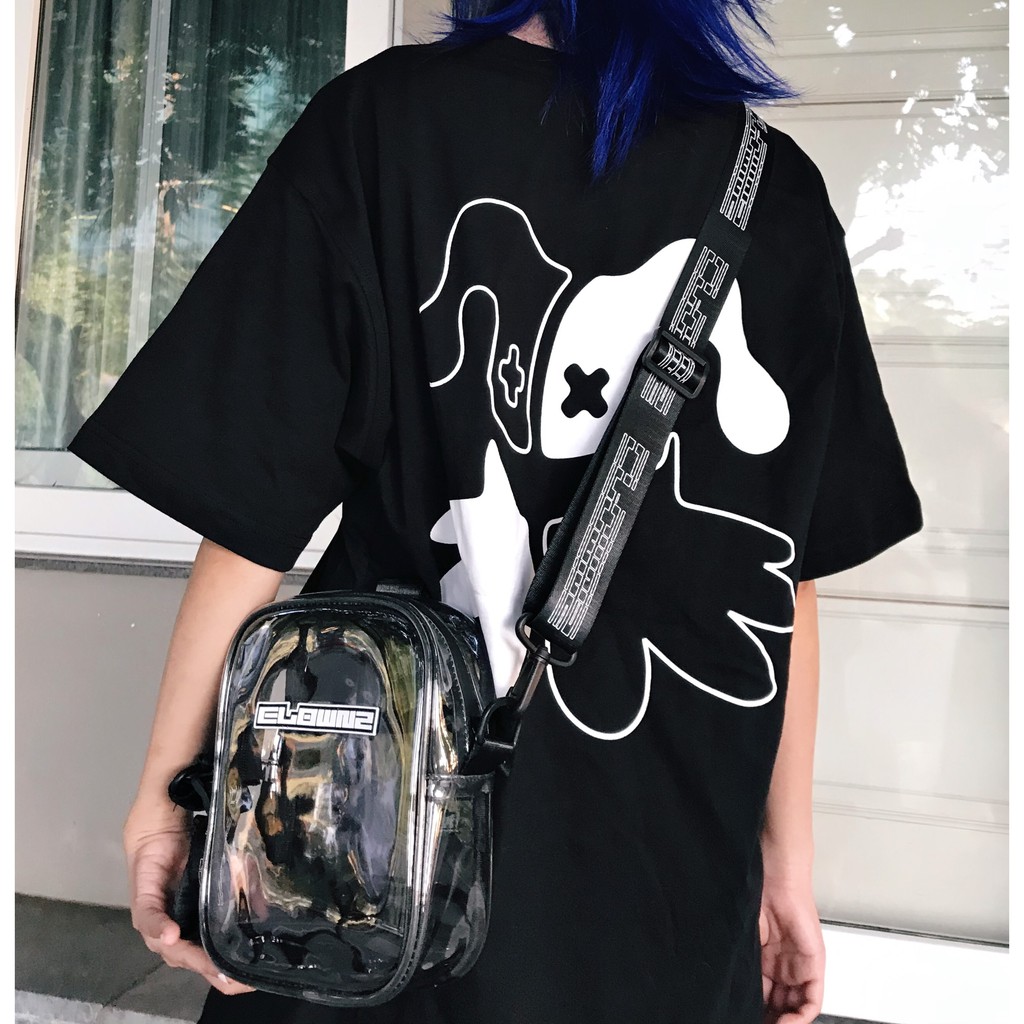 Túi trong suốt đeo chéo nam nữ local brand Clownz Crystal Clear Mini Bag nhựa PU