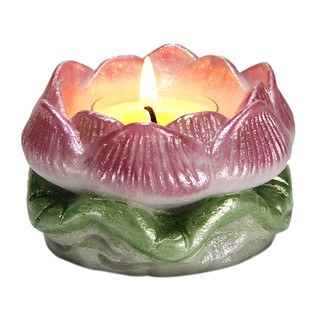 COMBO 6 chân đế nến tealight hoa sen bằng đá poly