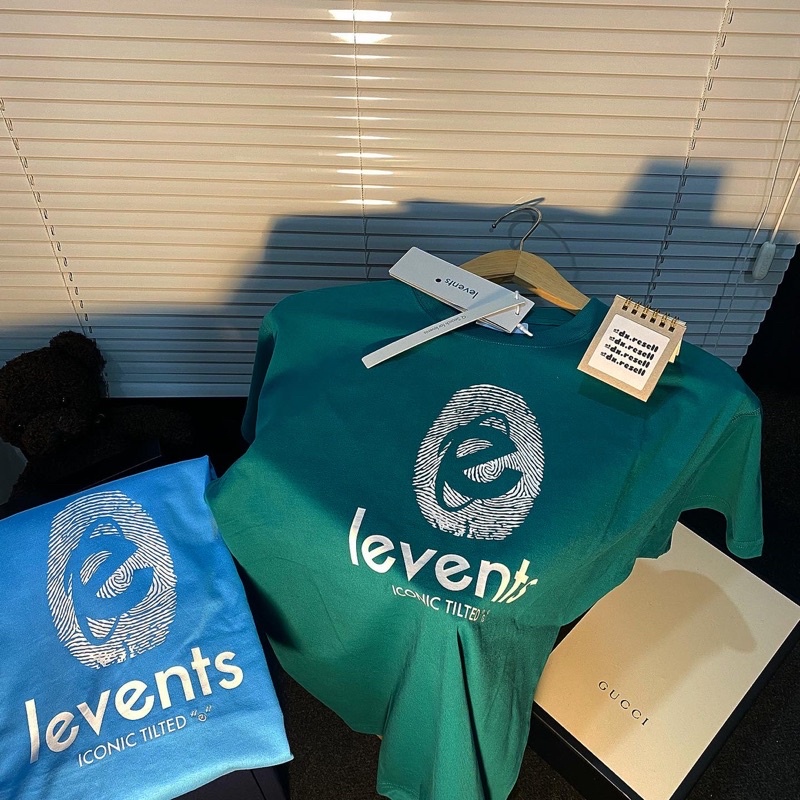 + Áo Thun LEVENTS® ESSENTIAL FINGER PRINT TEE / Blue & Dark Green