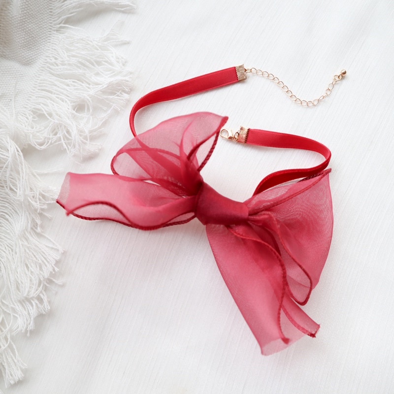 Choker hình nơ xinh - Khăn turban