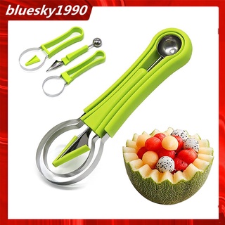 Bộ dụng cụ cắt tỉa hoa quả rau củ chuyên nghiệp, tiện lợi HAKY046, set 3 món tạo hình hoa quả chất liệu thép không gỉ
