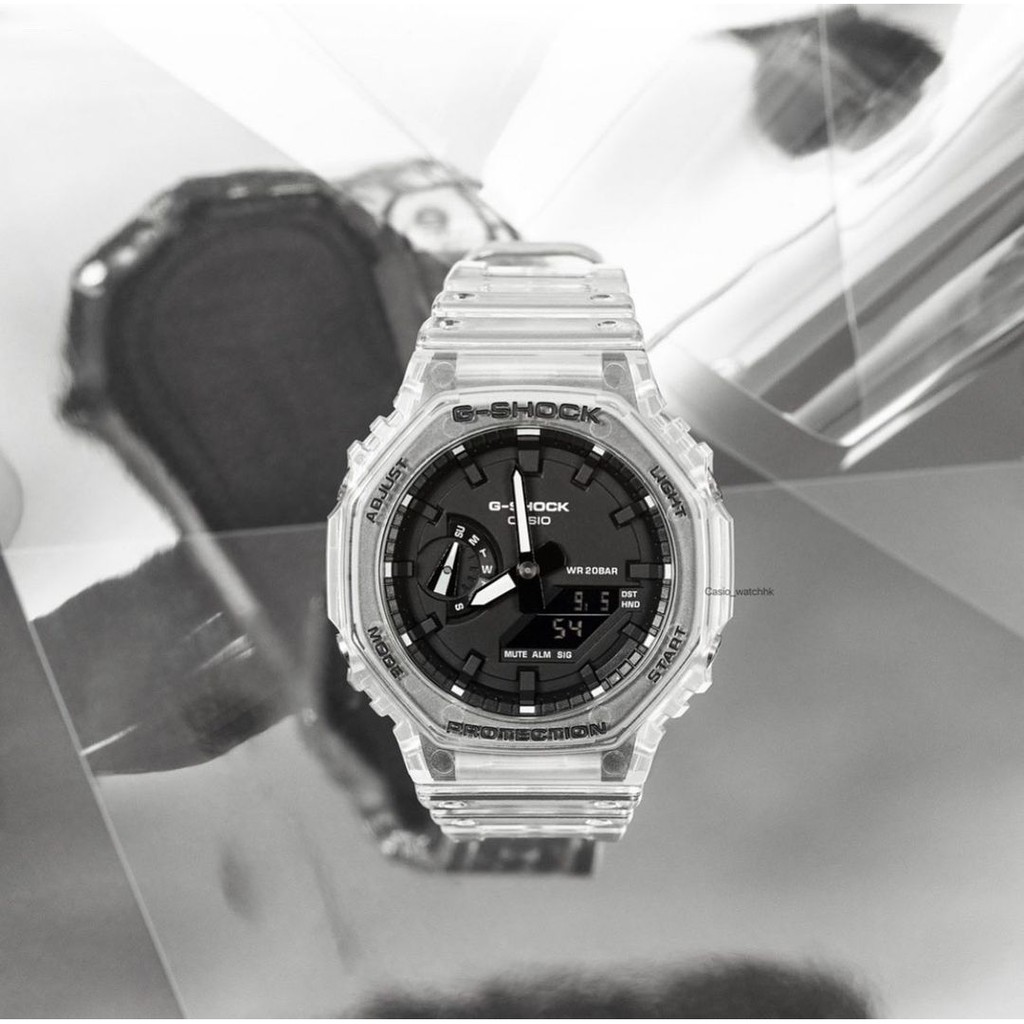 Đồng hồ Nam Dây Nhựa Casio G-Shock GA-2100SKE-7A chính hãng bảo hành 5 năm Pin trọn đời