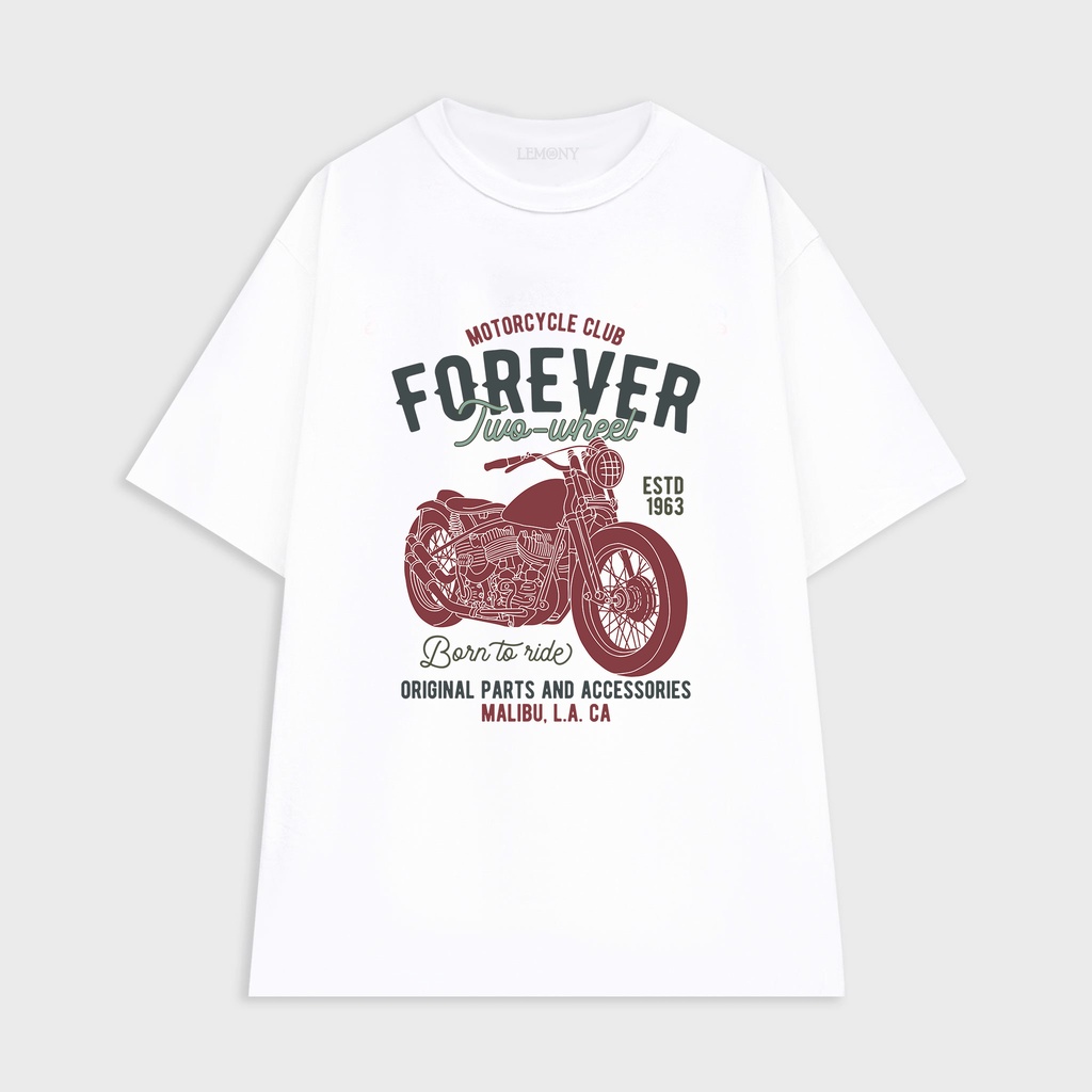 Áo thun oversize Motorcycle Club - LMY17