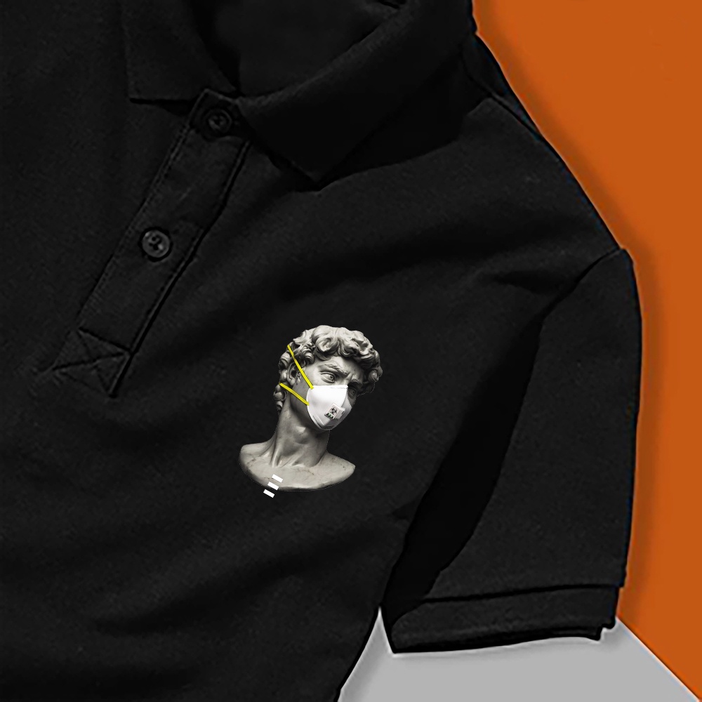 Áo thun Polo Tượng Khẩu Trang N95 - Vải Cao Cấp Bigsize
