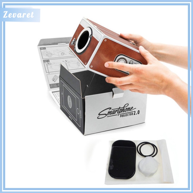 Máy Chiếu 3D Mini Có Đèn Dùng Cho Điện Thoại Di Động