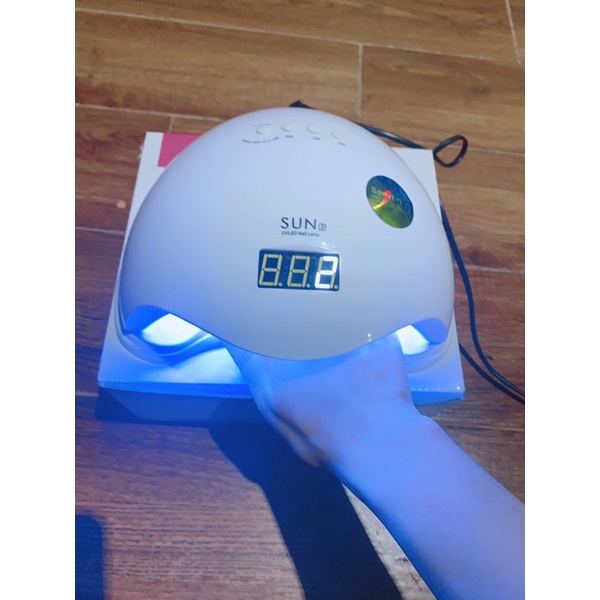 (Tặng kèm dũa móng mini ) Máy Hơ Gel Sun 5 Tem Xanh UV/LED 48w Chính Hãng- Bảo Hành Đầy Đủ