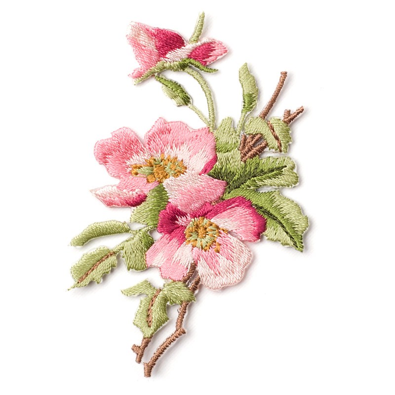 Sticker Ủi Thêu Hình Hoa Hồng