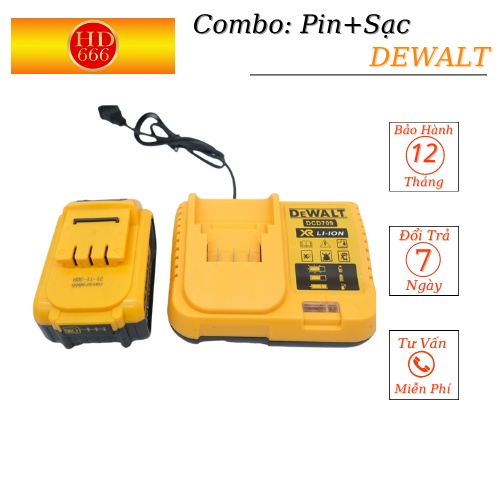 Pin Và Đế Sạc DEWALT , HITACHI, MAKITA  Dành cho máy Khoan Pin- Bulong Dòng Cao Cấp Có Đèn Báo Pin
