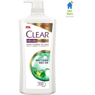 Dầu gội Clear bạc hà sạch gàu 880g