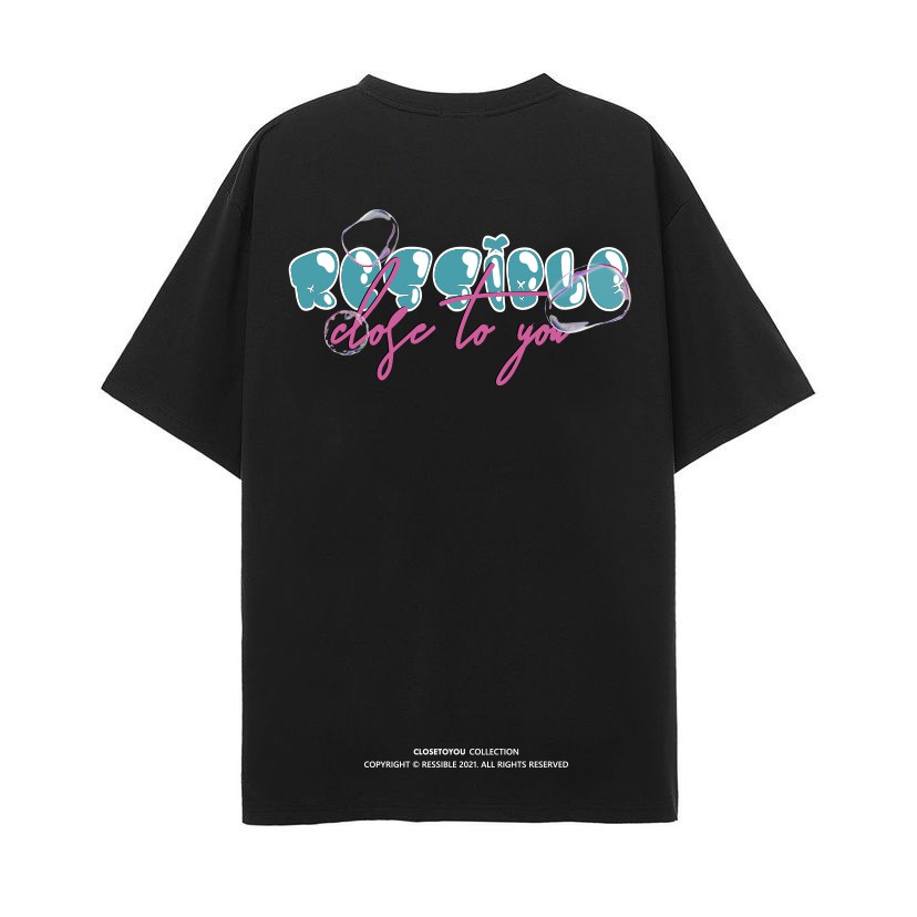 Áo thun Bubbles Effect - Ressible [Streetwear/Black]