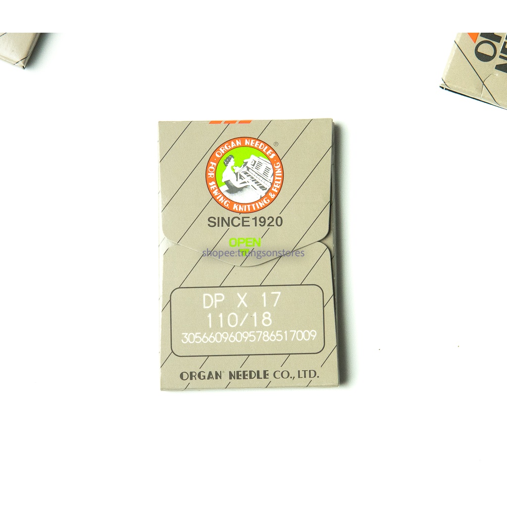kim máy may công nghiệp nhật DPx17-110/18 máy 0303, máy đính 1900, 2 kim ổ to (10 cây )