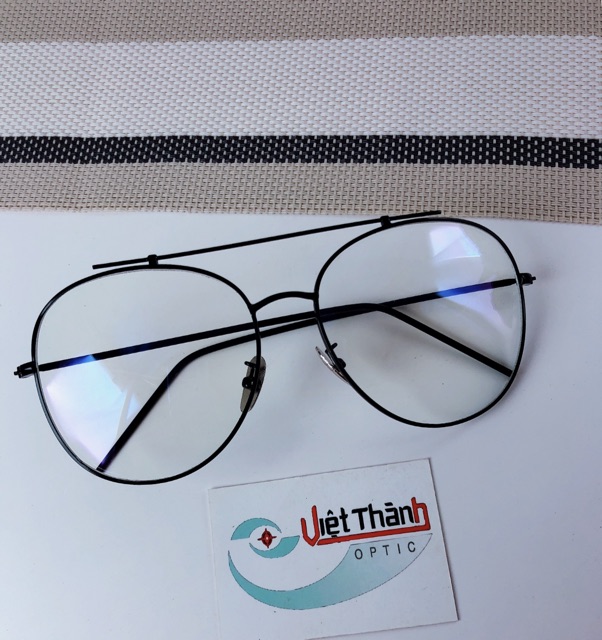 Gọng kính kim loại form lớn 2 cầu