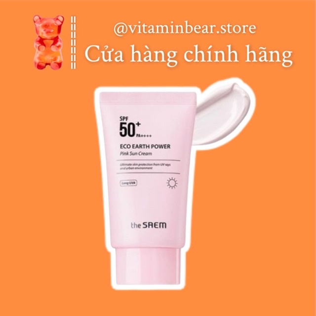 Kem Chống Nắng The Saem Eco Earth Power SPF 50+ PA+++ ( Mẫu Mới 2020 )