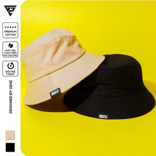 Nón bucket tròn vành GENZ trơn nhiều màu phong cách Ulzzang Unisex ZA005